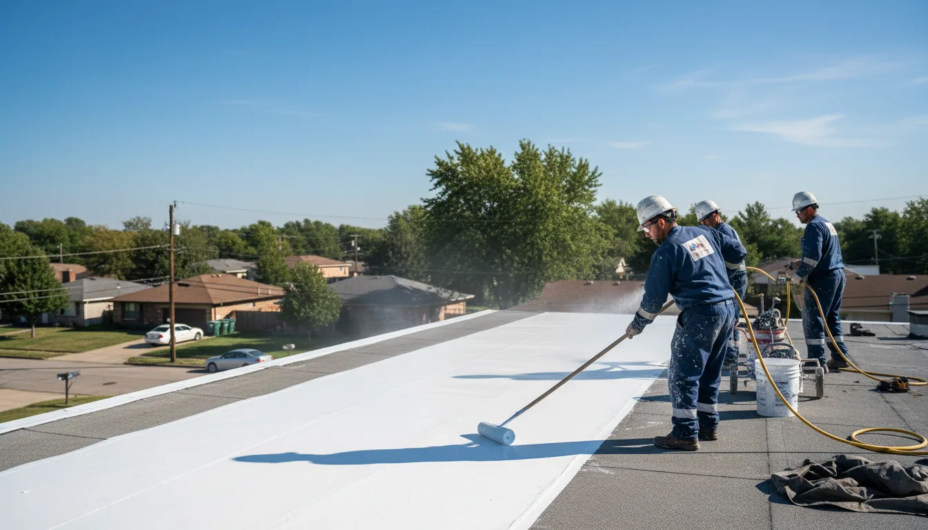Commercial roof coating in Oxford, IN near me